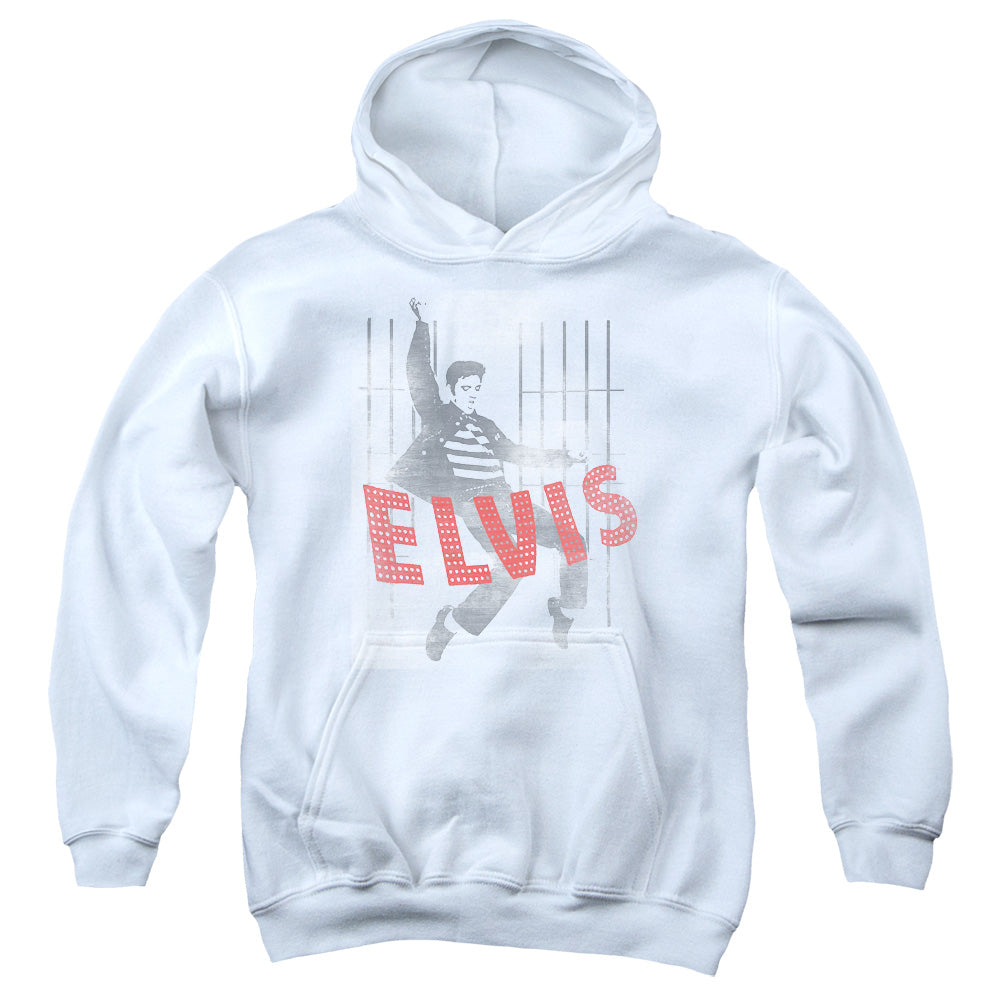 Elvis Presley - Iconic Pose - Youth Pull-over Hoodie - White