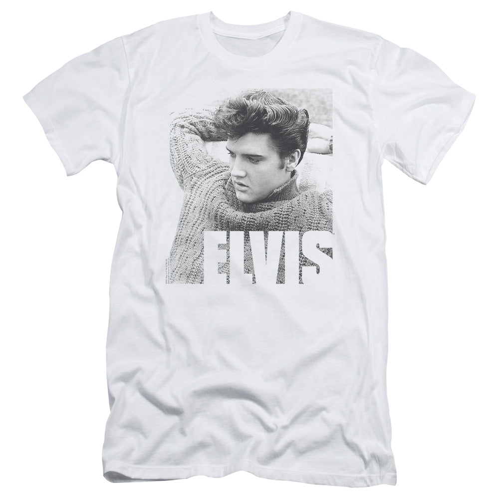 Elvis Presley - Relaxing - Short Sleeve Adult 30/1 - White T-shirt