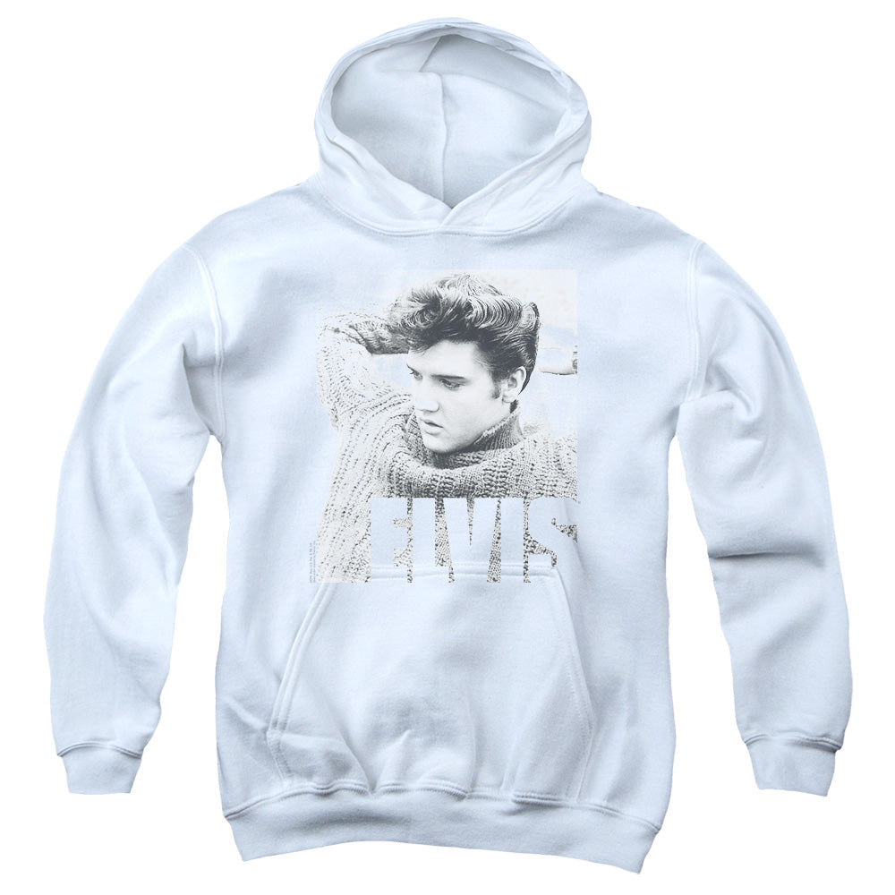 Elvis Presley - Relaxing - Youth Pull-over Hoodie - White