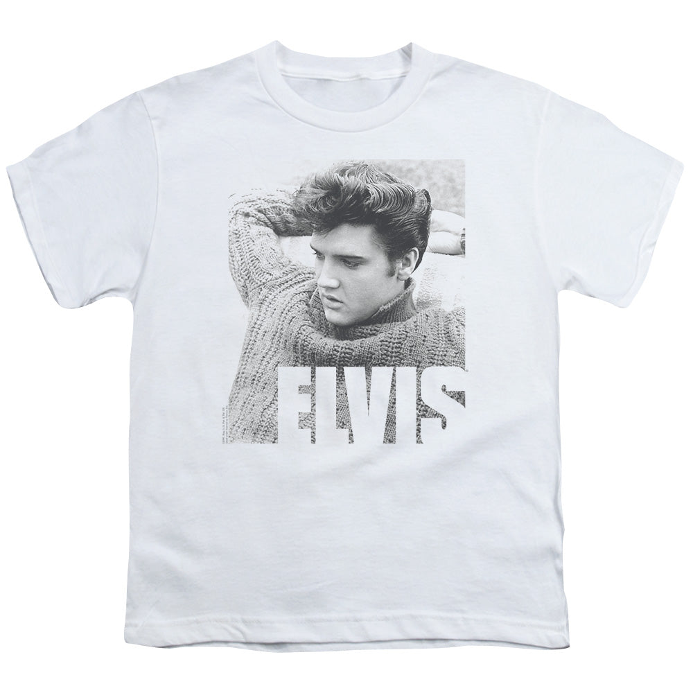 Elvis Presley - Relaxing - Short Sleeve Youth 18/1 - White T-shirt