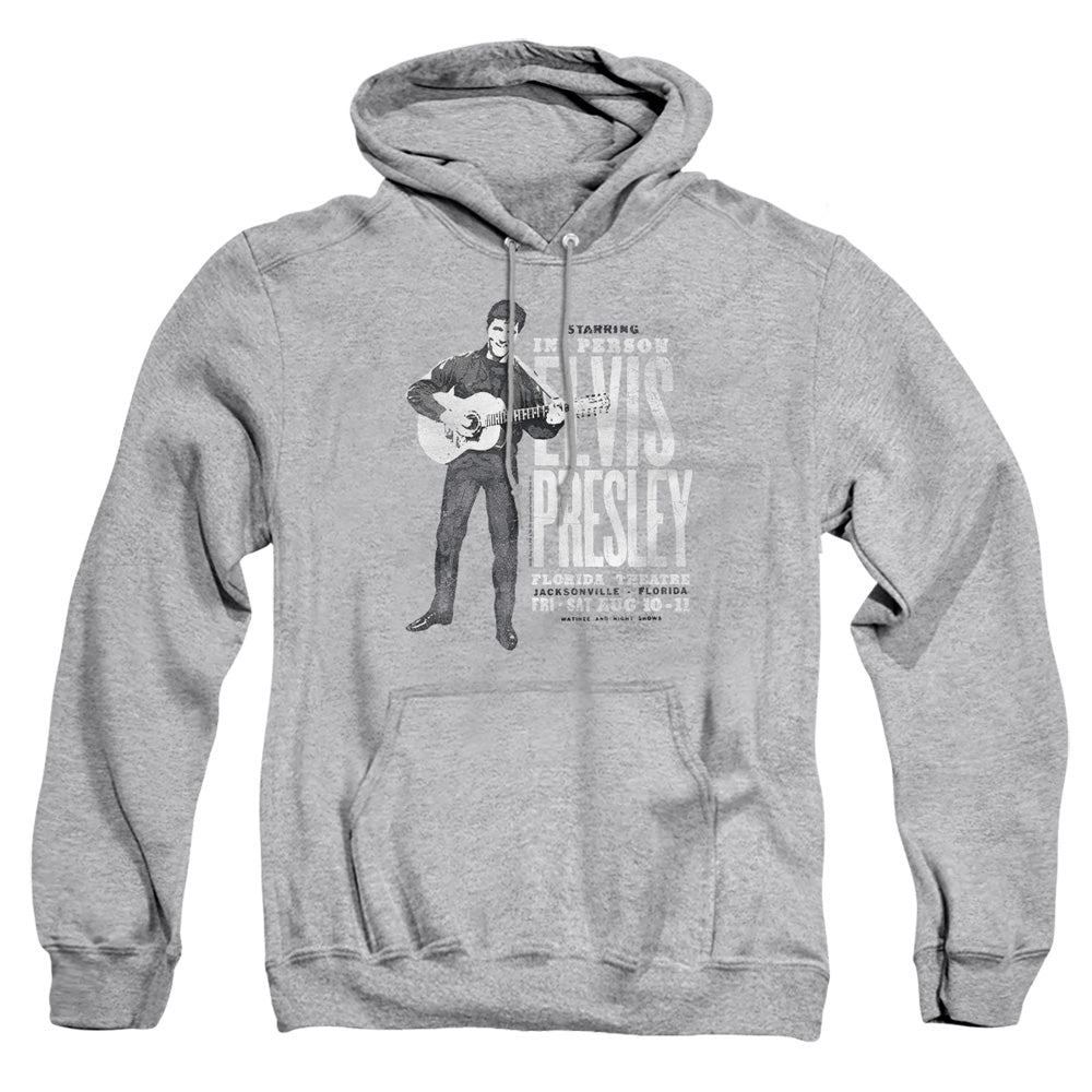 Elvis Presley - In Person - Adult Pull-over Hoodie - Athletic Heather
