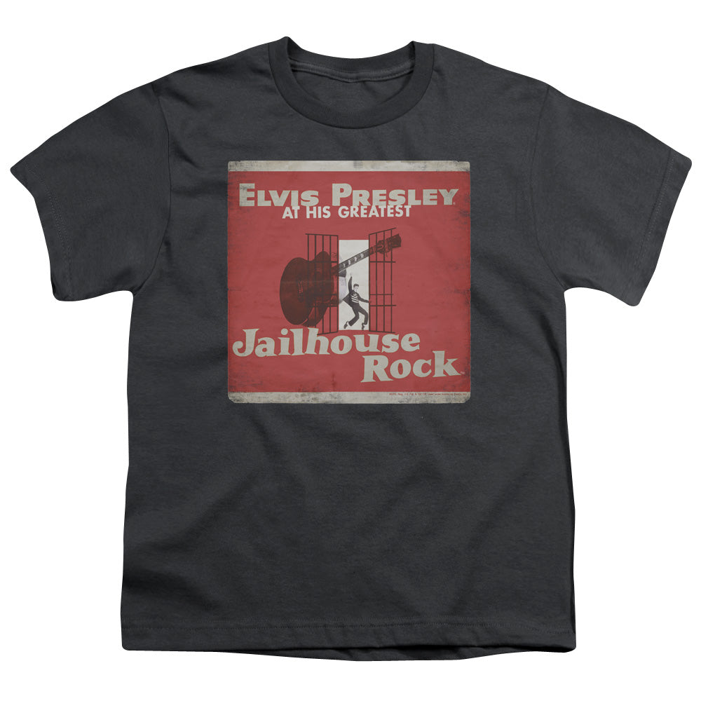 Elvis Presley - Greatest - Short Sleeve Youth 18/1 - Charcoal T-shirt