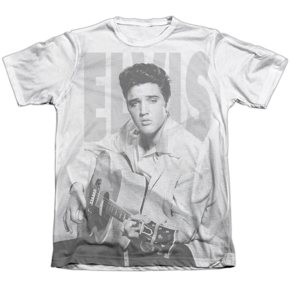Elvis Presley - Play Me A Song - Adult Poly/cotton Short Sleeve Tee - White T-shirt
