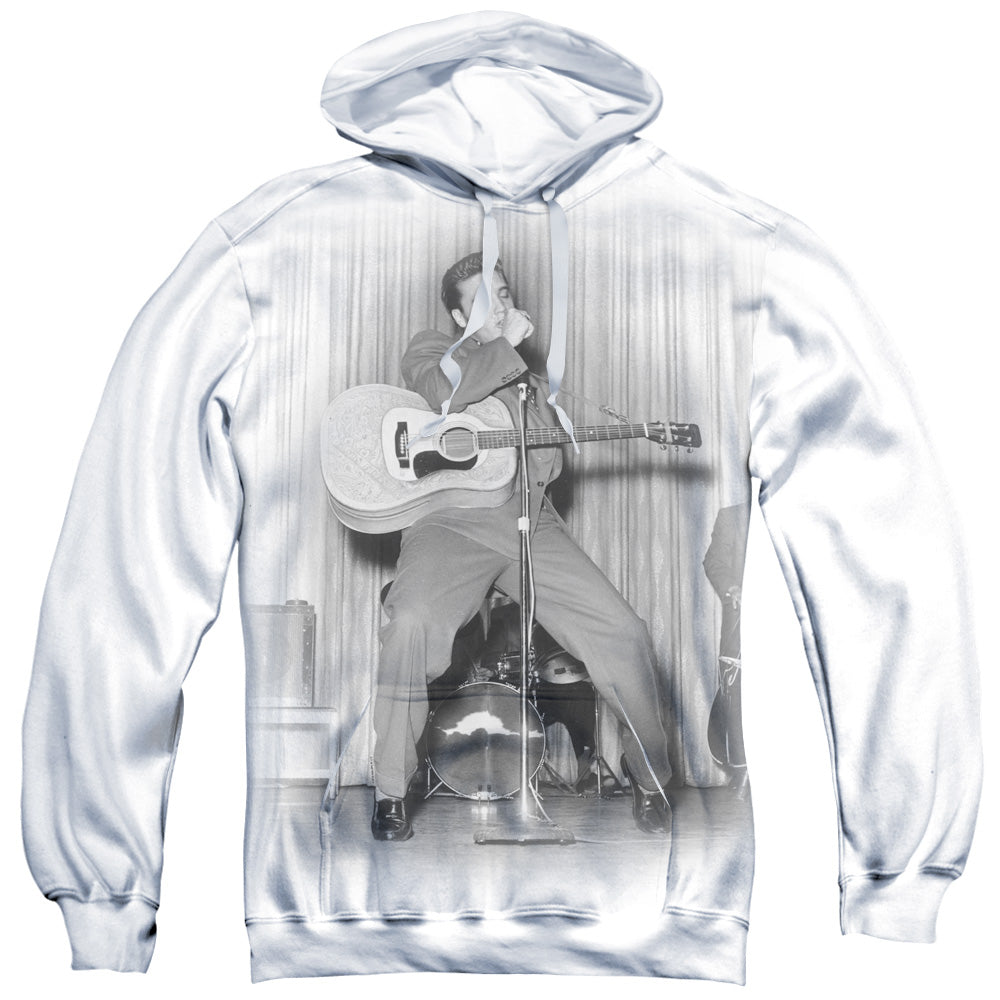 Elvis Presley - On Your Toes - Adult Poly Pullover Hoodie - White