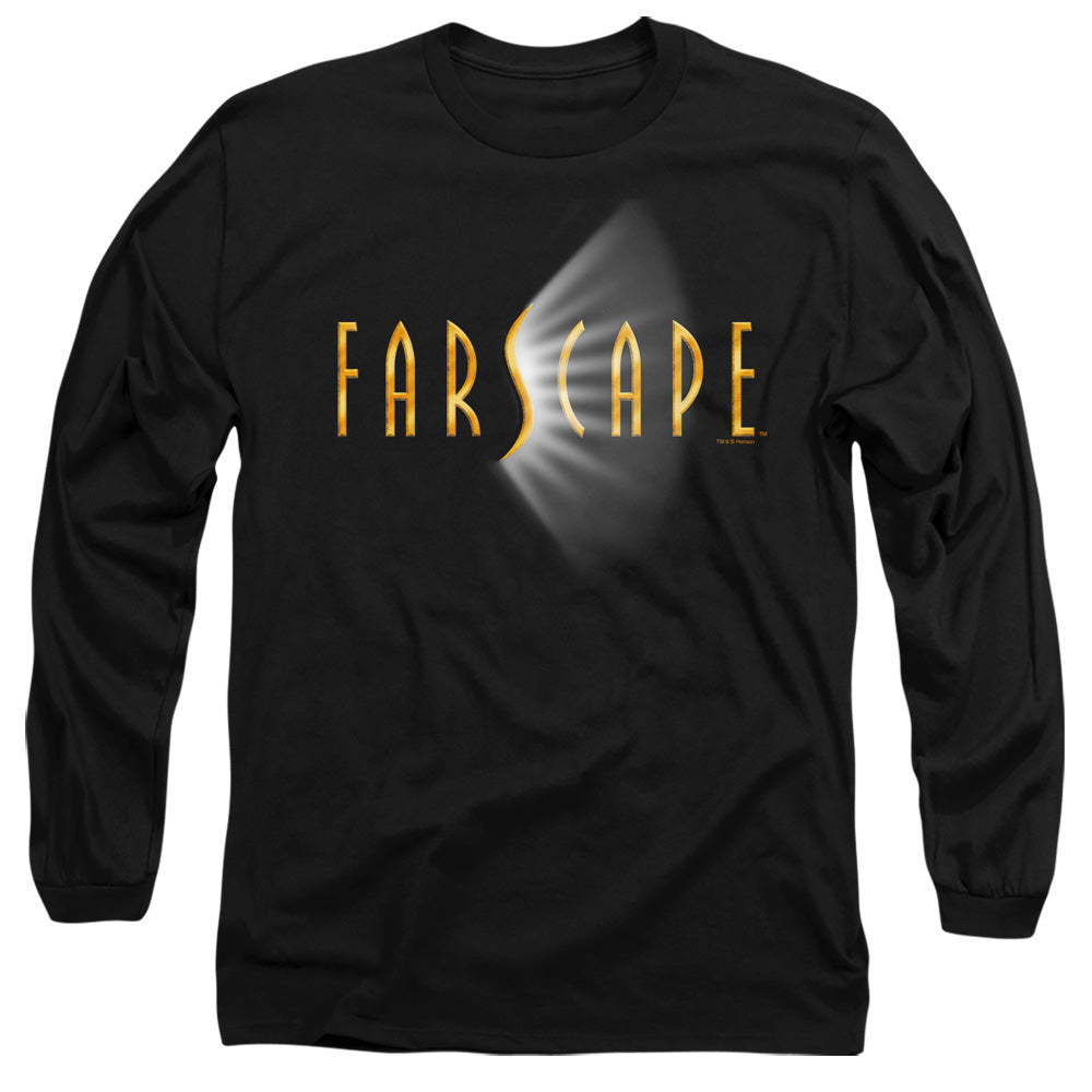 Farscape - Logo - Long Sleeve Adult 18/1 - Black T-shirt