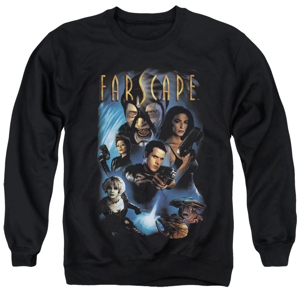 Farscape Comic Cover - Adult Crewneck Sweatshirt - Black