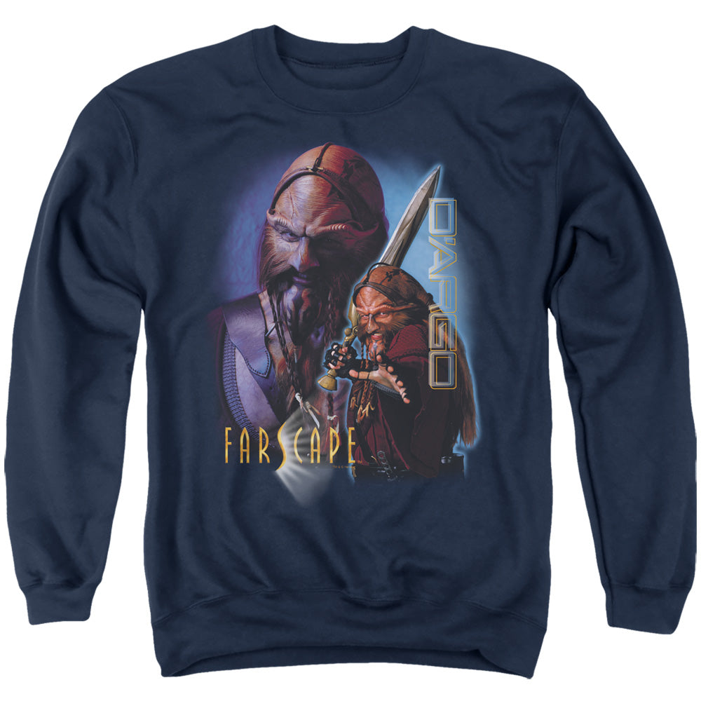 Farscape - D'argo - Adult Crewneck Sweatshirt - Navy
