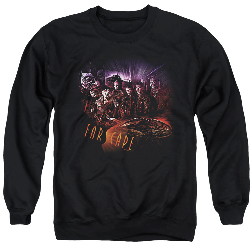 Farscape - Graphic Collage - Adult Crewneck Sweatshirt - Black