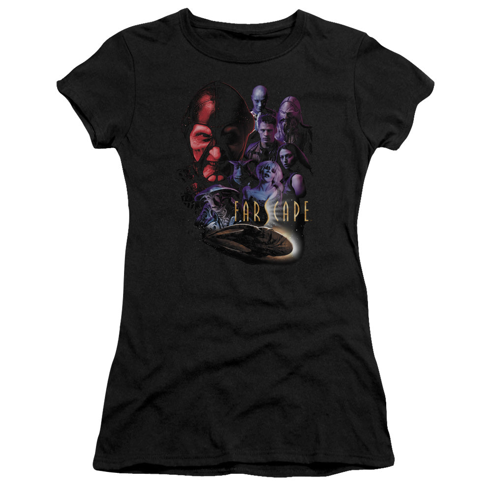 Farscape - Criminally Epic - Short Sleeve Junior Sheer - Black T-shirt