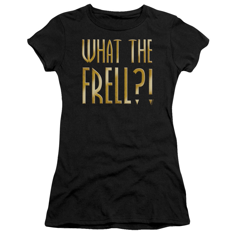 Farscape - What The Frell - Short Sleeve Junior Sheer - Black T-shirt