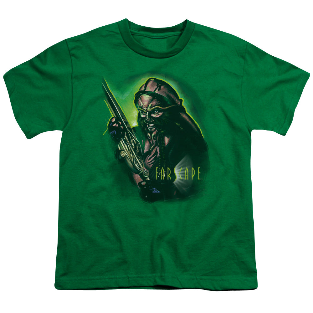 Farscape - Dargo Warrior - Short Sleeve Youth 18/1 - Kelly Green T-shirt