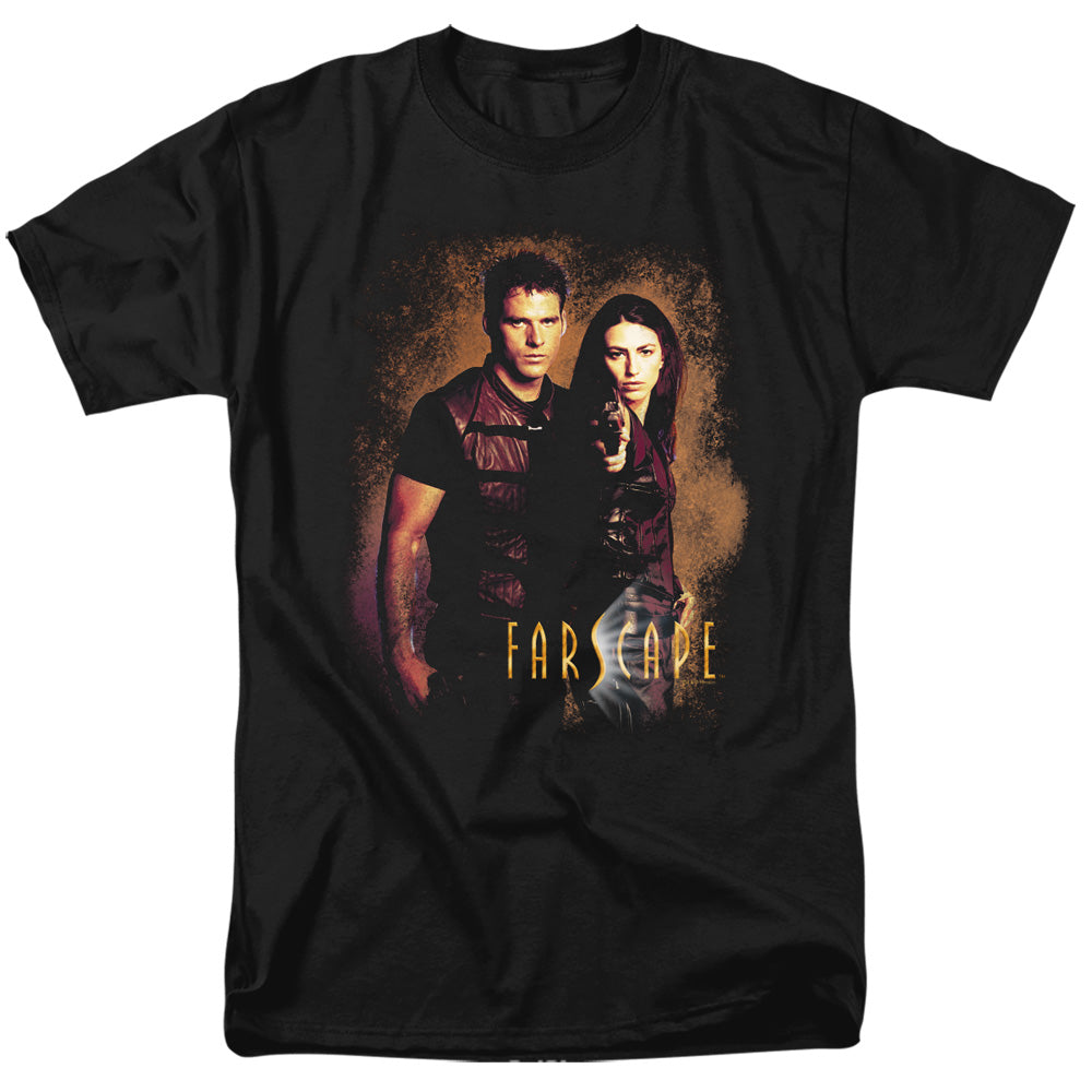 Farscape - Wanted - Short Sleeve Adult 18/1 - Black T-shirt