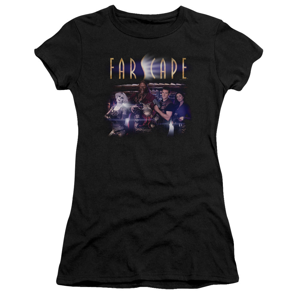 Farscape - Flarescape - Short Sleeve Junior Sheer - Black T-shirt