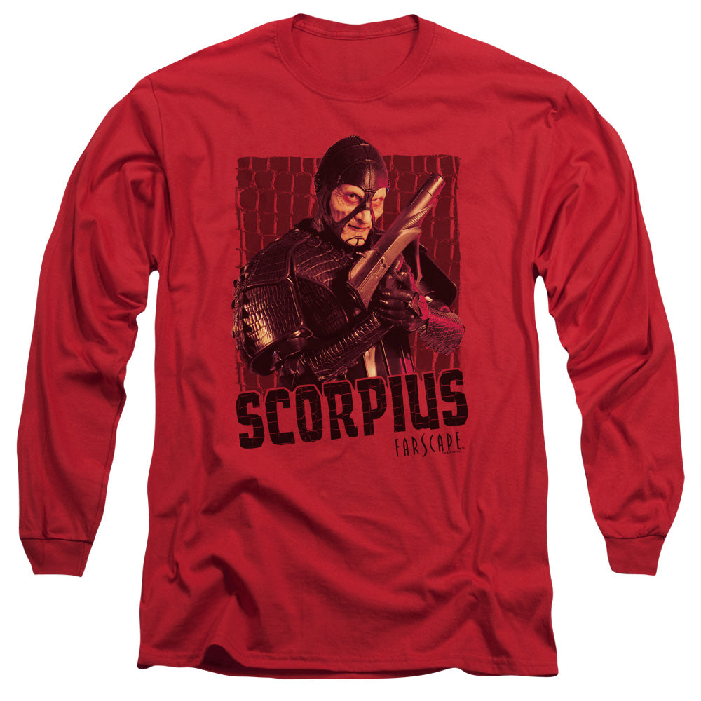 Farscape - Scorpius - Long Sleeve Adult 18/1 - Red T-shirt