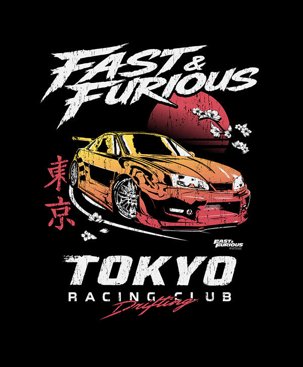 Riot Society Fast & Furious Tokyo Racing T-Shirt