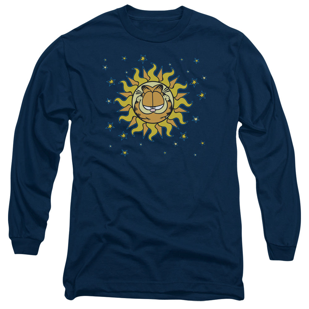 Garfield - Celestial - Long Sleeve Adult 18/1 - Navy T-shirt