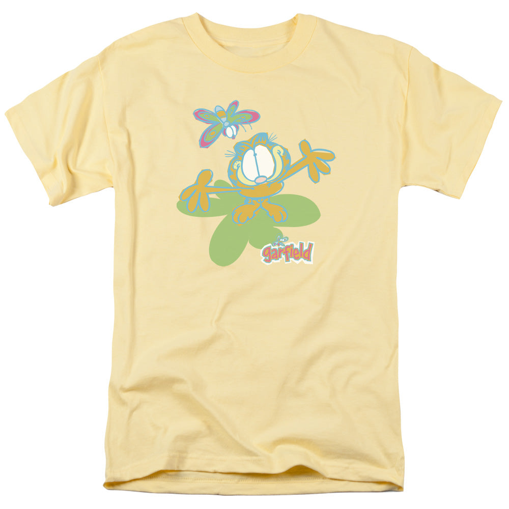 Garfield - Butterfly - Short Sleeve Adult 18/1 - Banana T-shirt
