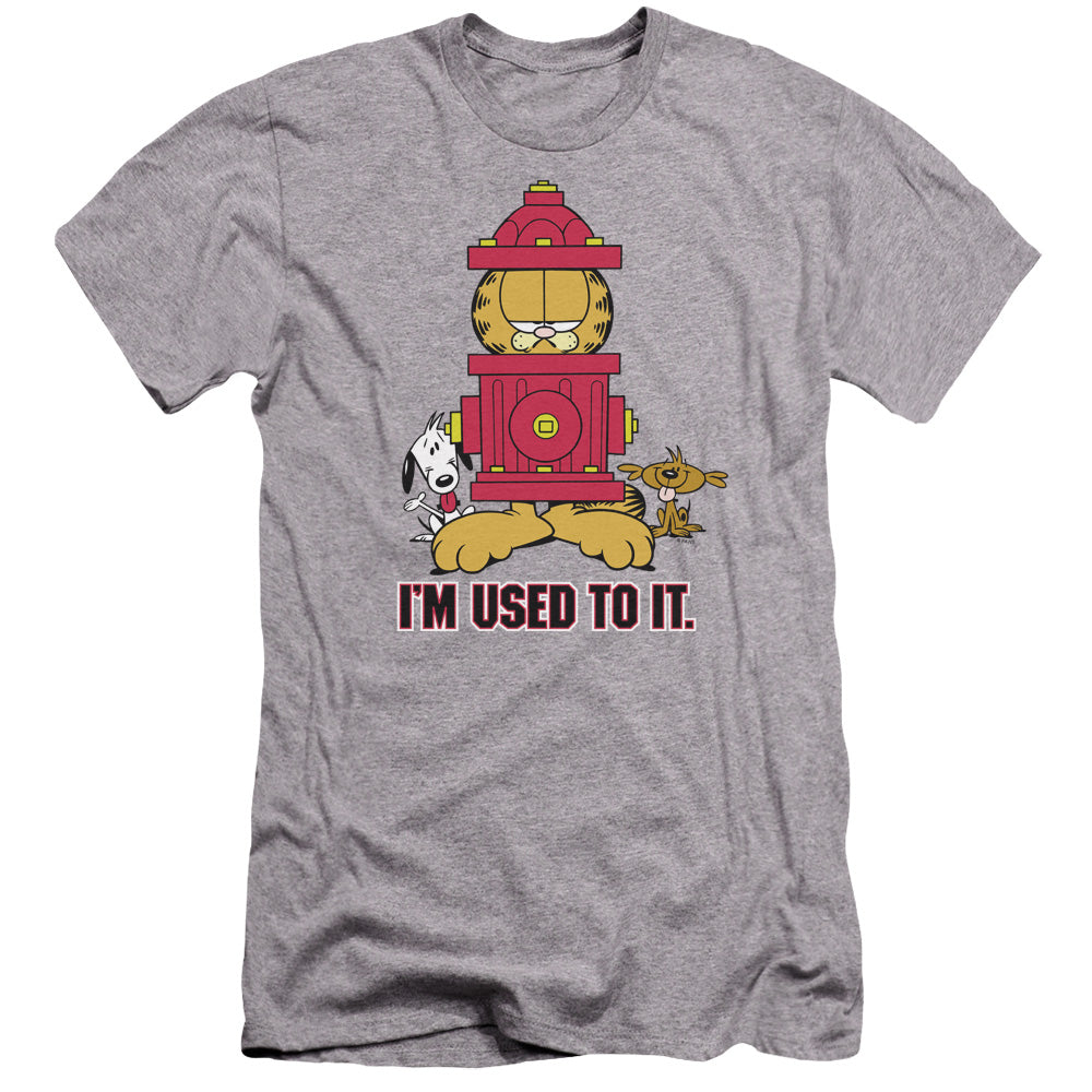 Garfield - Im Used To It-premuim Canvas Adult Slim Fit 30/1 - Athletic Heather