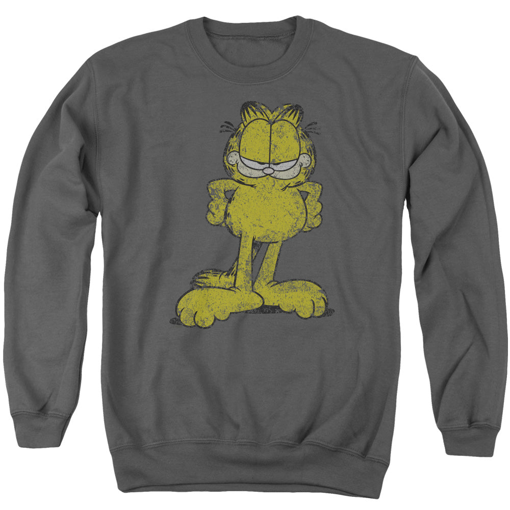 Garfield - Big Ol' Cat - Adult Crewneck Sweatshirt - Charcoal