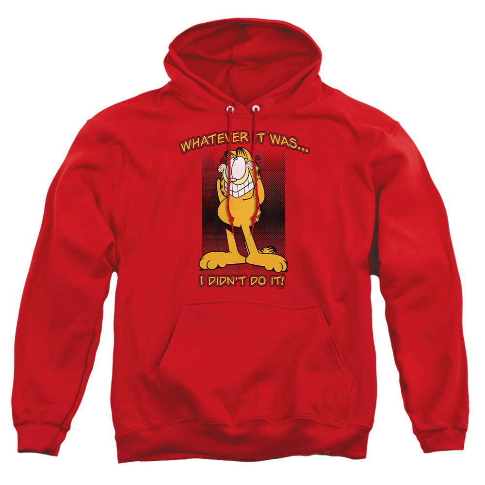 Garfield - I Didn't Do It - Adult Pull-over Hoodie - Red