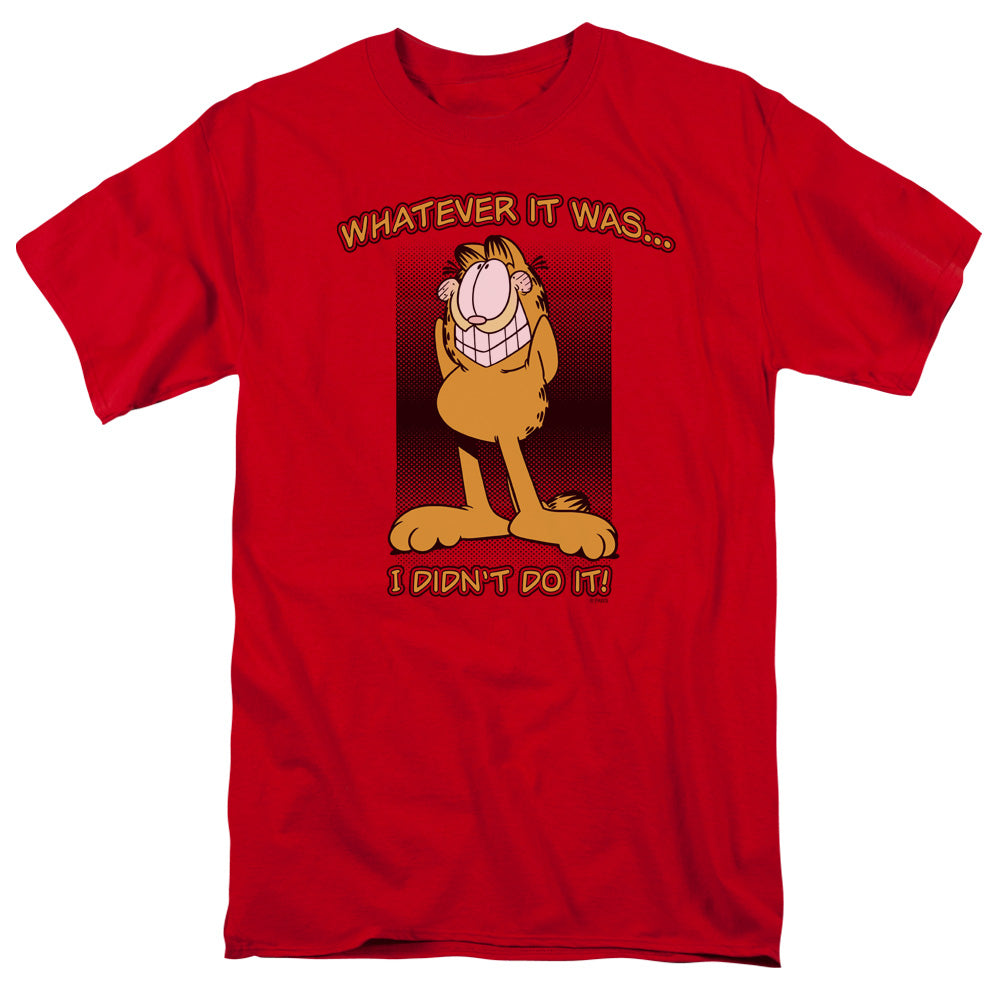 Garfield - I Didnt Do It - Short Sleeve Adult 18/1 - Red T-shirt