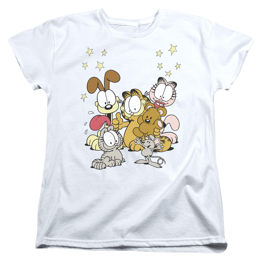 GARFIELD FRIENDS ARE BEST - S/S WOMENS TEE - WHITE T-Shirt
