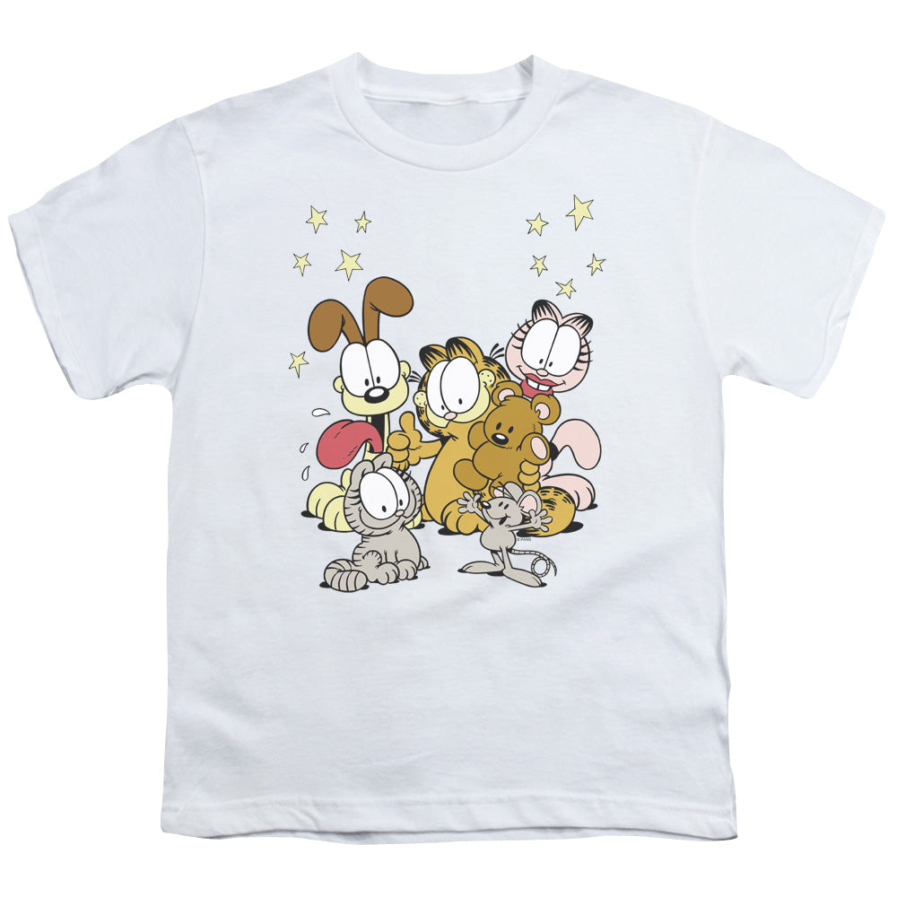 Garfield - Friends Are Best - Short Sleeve Youth 18/1 - White T-shirt