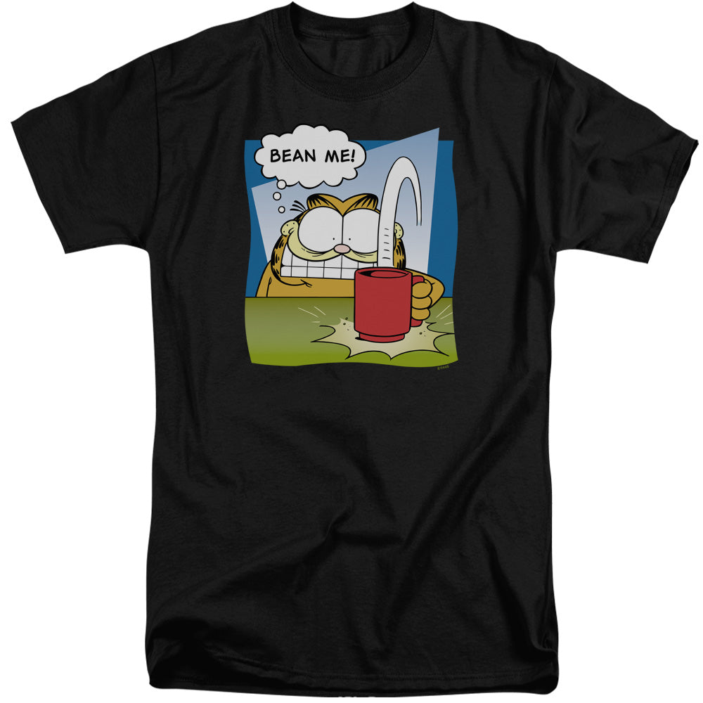 Garfield - Bean Me - Short Sleeve Adult Tall - Black T-shirt
