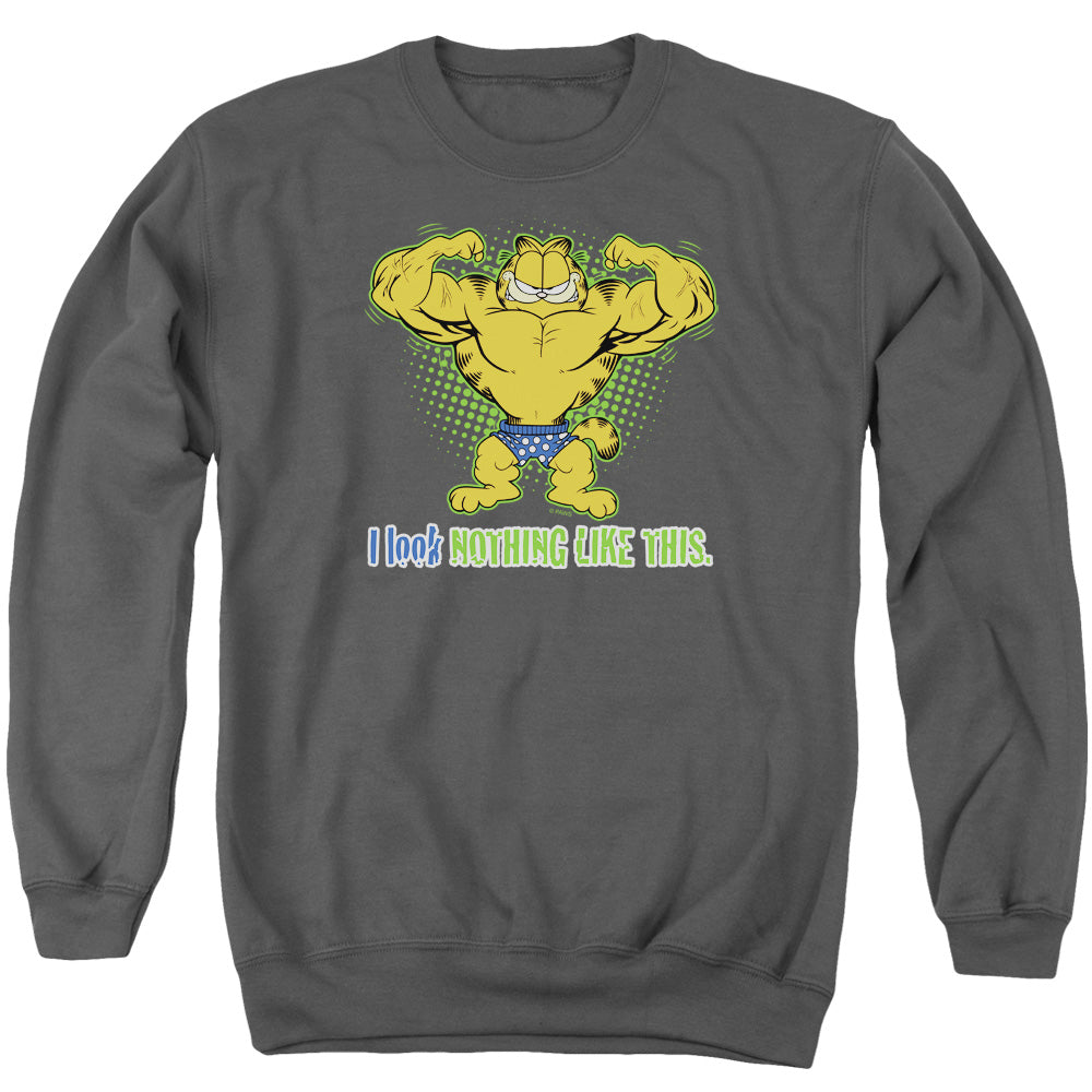 Garfield - Nothing Like This - Adult Crewneck Sweatshirt - Charcoal