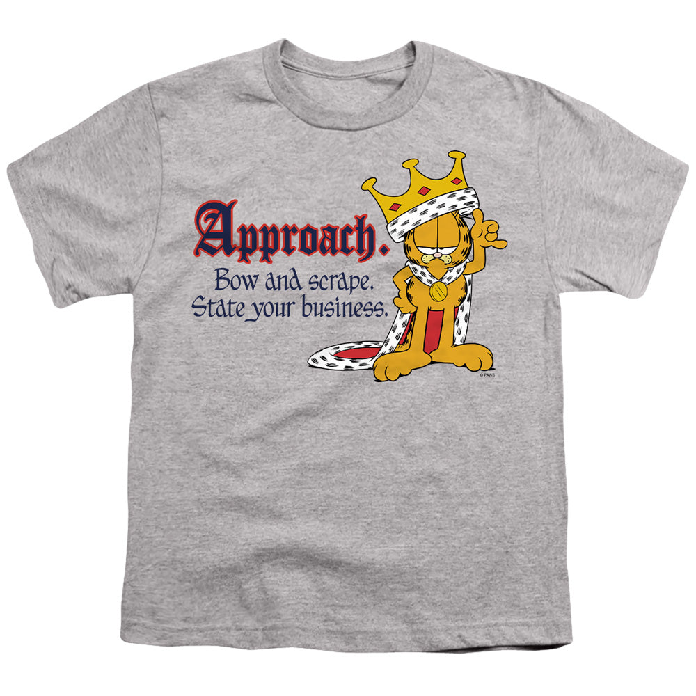 Garfield - State Your Business - Short Sleeve Youth 18/1 - Athletic Heather T-shirt