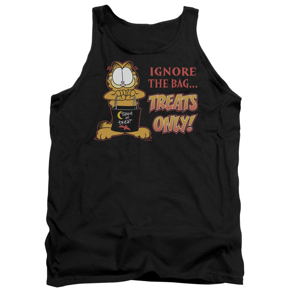 Garfield - Treats Only - Adult Tank - Black