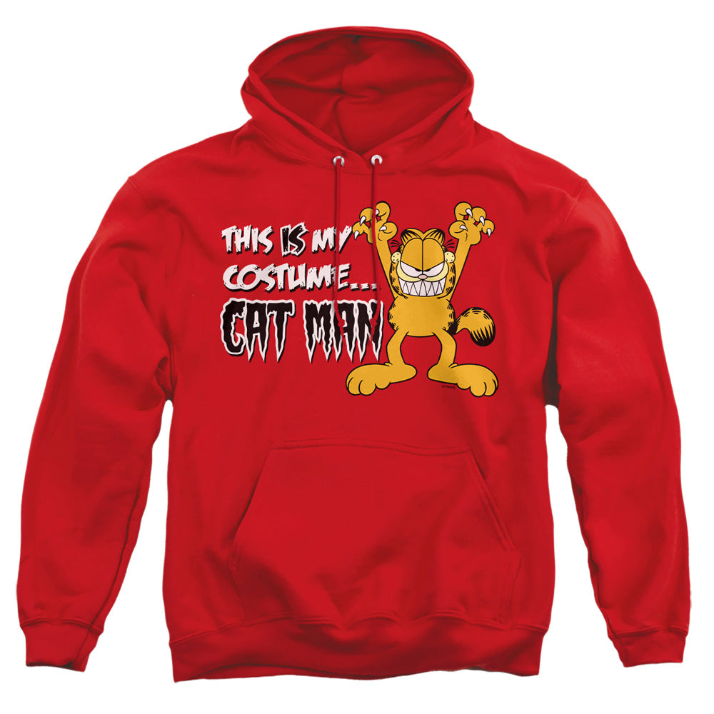 Garfield - Cat Man - Adult Pull-over Hoodie - Red