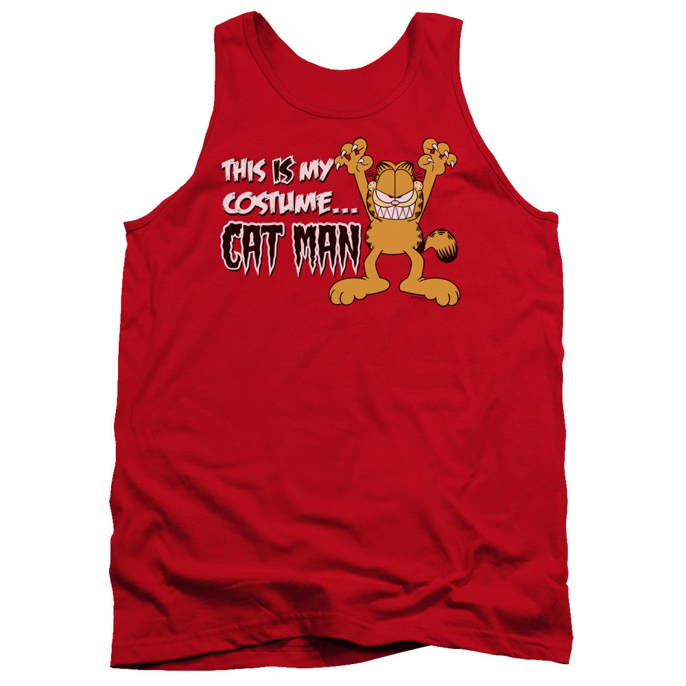 Garfield - Cat Man - Adult Tank - Red