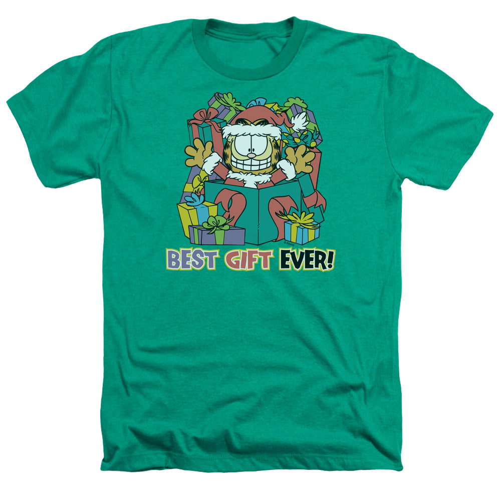 Garfield - Best Gift Ever - Adult Heather - Kelly Green