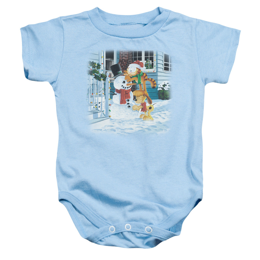Garfield - Snow Fun-infant Snapsuit - Light Blue