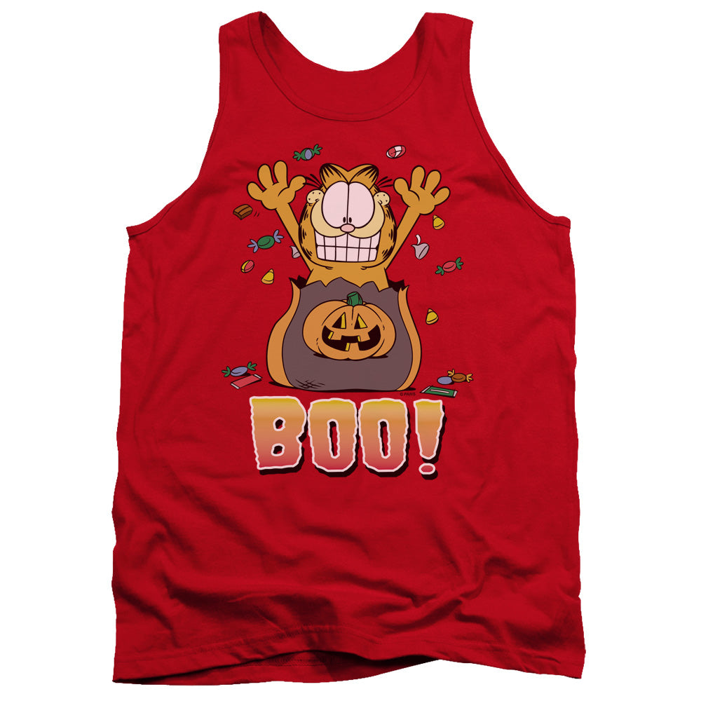 Garfield - Boo! - Adult Tank - Red