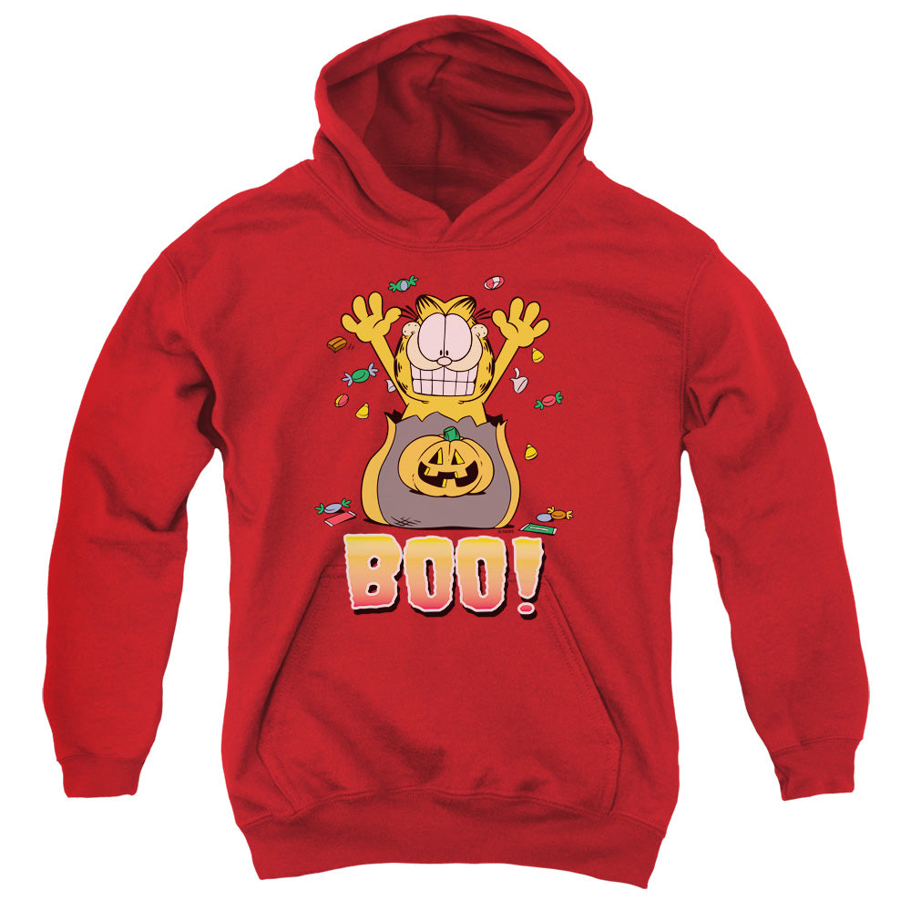 Garfield - Boo! - Youth Pull-over Hoodie - Red