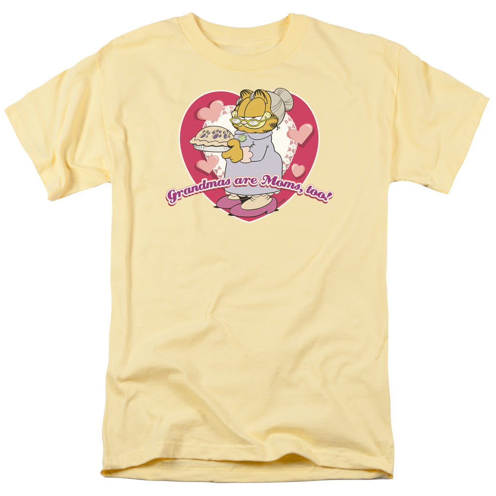Garfield - Dont Forget Grandma - Short Sleeve Adult 18/1 - Banana T-shirt