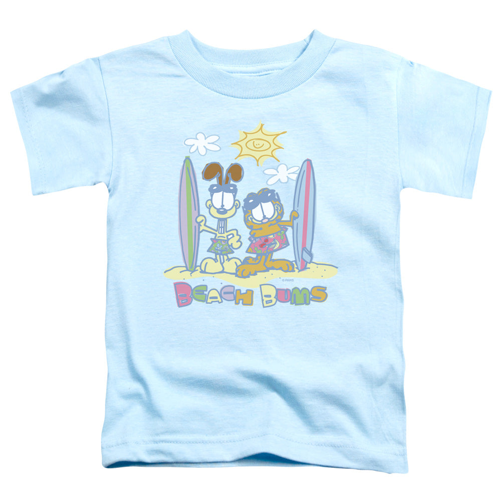 Garfield - Beach Bums - Short Sleeve Toddler Tee - Light Blue T-shirt
