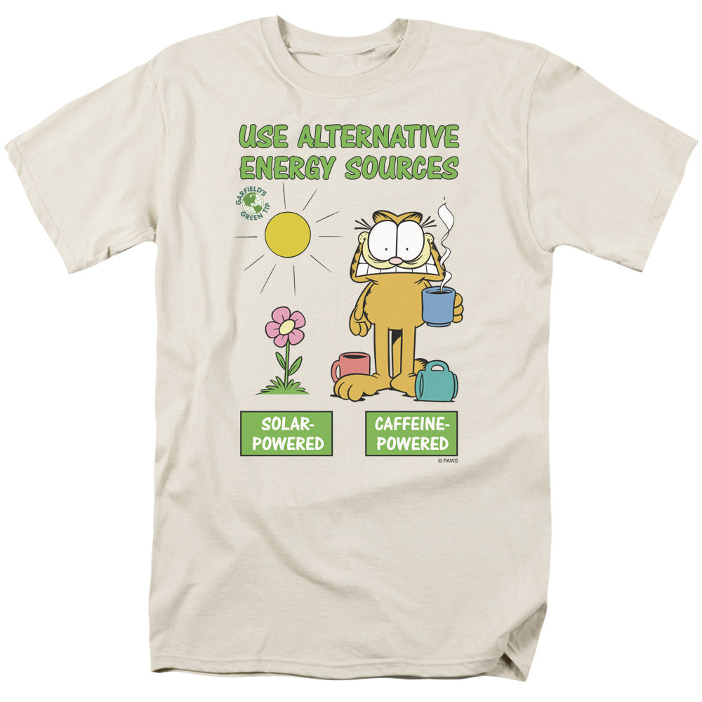 Garfield - Alternative Energy - Short Sleeve Adult 18/1 - Cream T-shirt