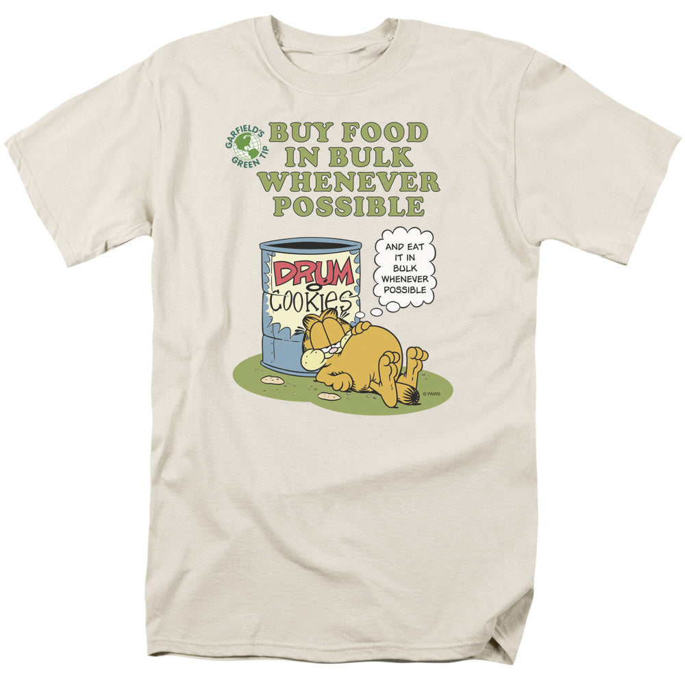 Garfield - Buy In Bulk - Short Sleeve Adult 18/1 - Cream T-shirt