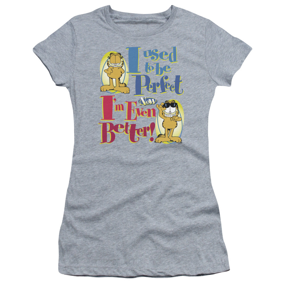 Garfield - Even Better - Short Sleeve Junior Sheer - Athletic Heather T-shirt