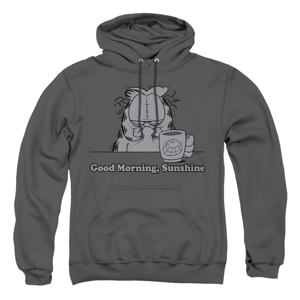 Garfield - Good Morning Sunshine - Adult Pull-over Hoodie - Charcoal