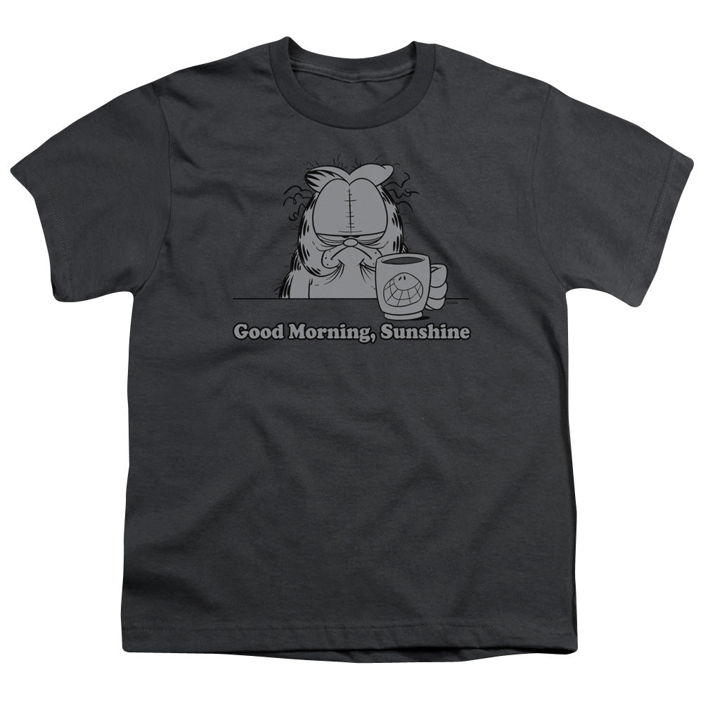 Garfield - Good Morning Sunshine - Short Sleeve Youth 18/1 - Charcoal T-shirt