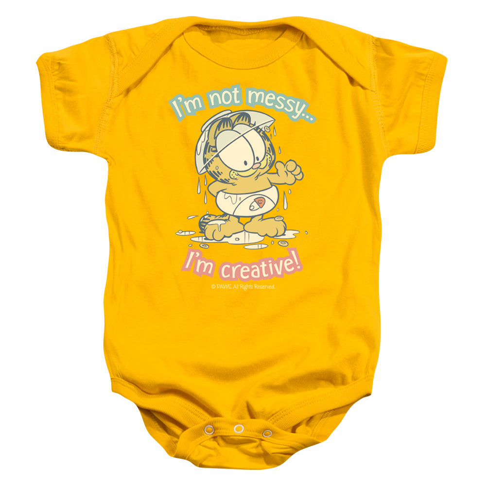 Garfield - Im Creative - Infant Snapsuit - Gold