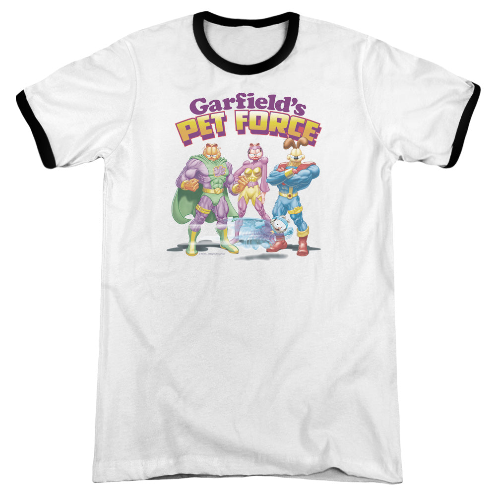 Garfield - Heroes Await - Adult Ringer - White/black