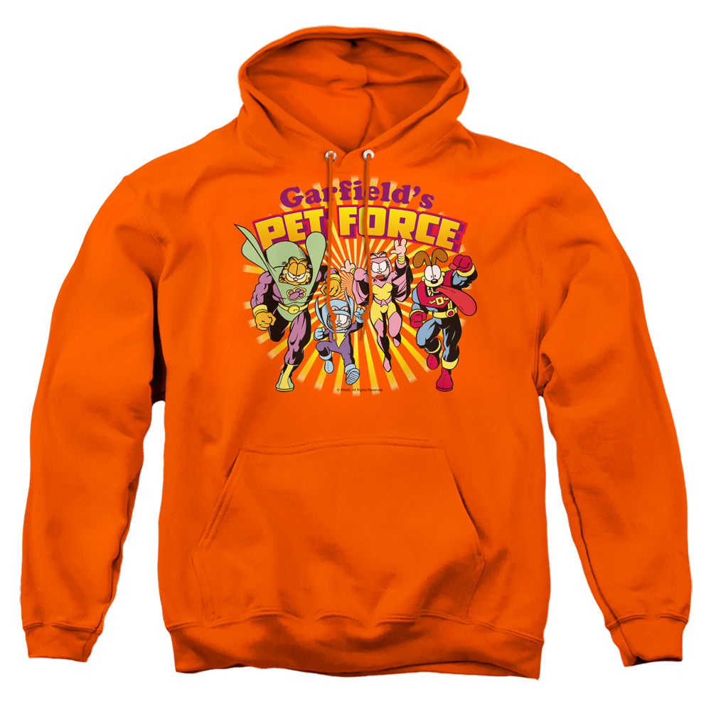 Garfield - Pet Force Burst - Adult Pull-over Hoodie - Orange