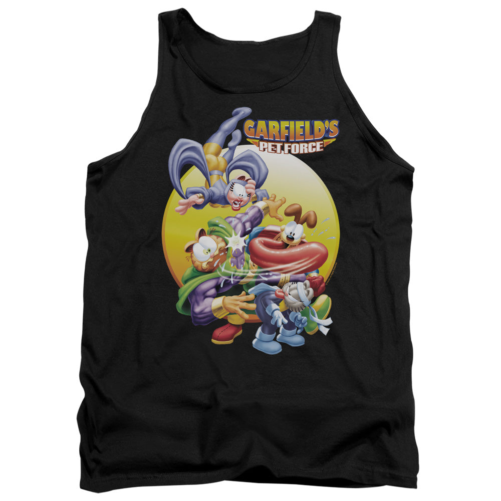 Garfield - Tongue Of Doom - Adult Tank - Black
