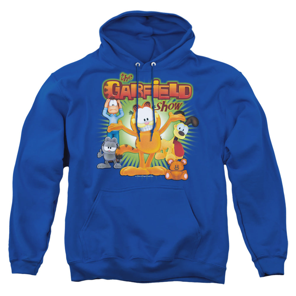 Garfield - The Garfield Show - Adult Pull-over Hoodie - Royal Blue