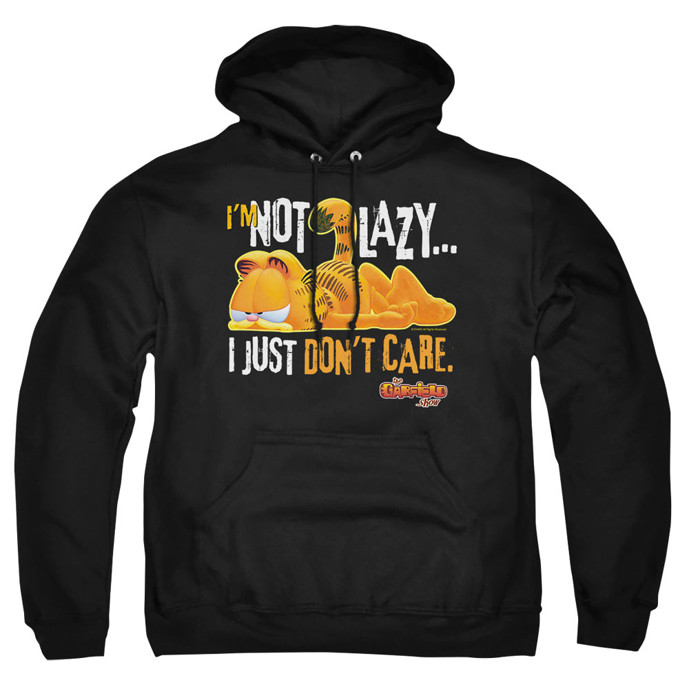 Garfield - Not Lazy - Adult Pull-over Hoodie - Black